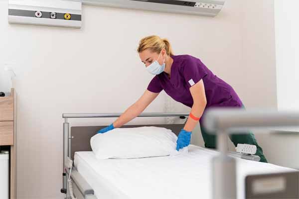 Kit para treinamento de limpeza hospitalar