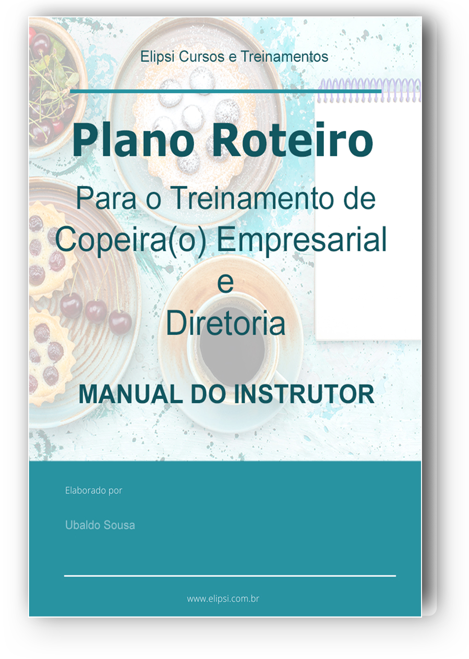 Kit de Treinamento de Copeira Empresarial - Manual do Instrutor